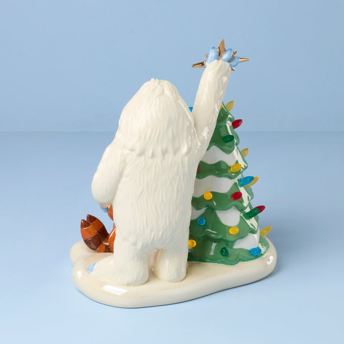 Rudolph and Bumble Lit Figurine