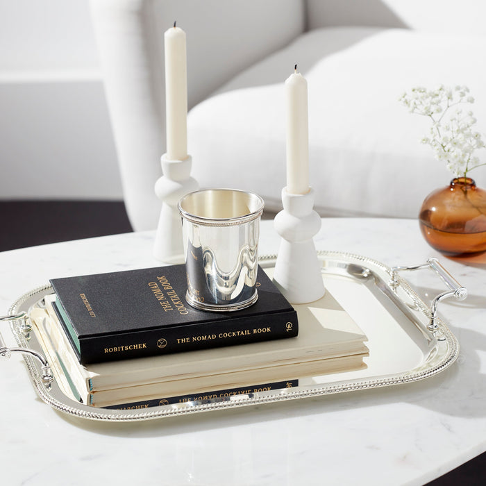 Silverplate Rectangular Tray With Handles