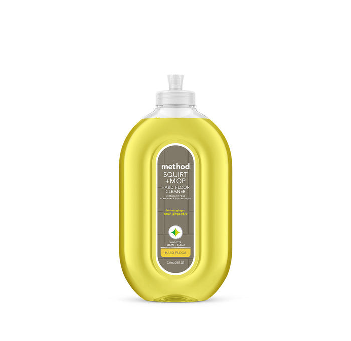 squirt + mop hard floor cleaner - lemon ginger, 25 fl oz