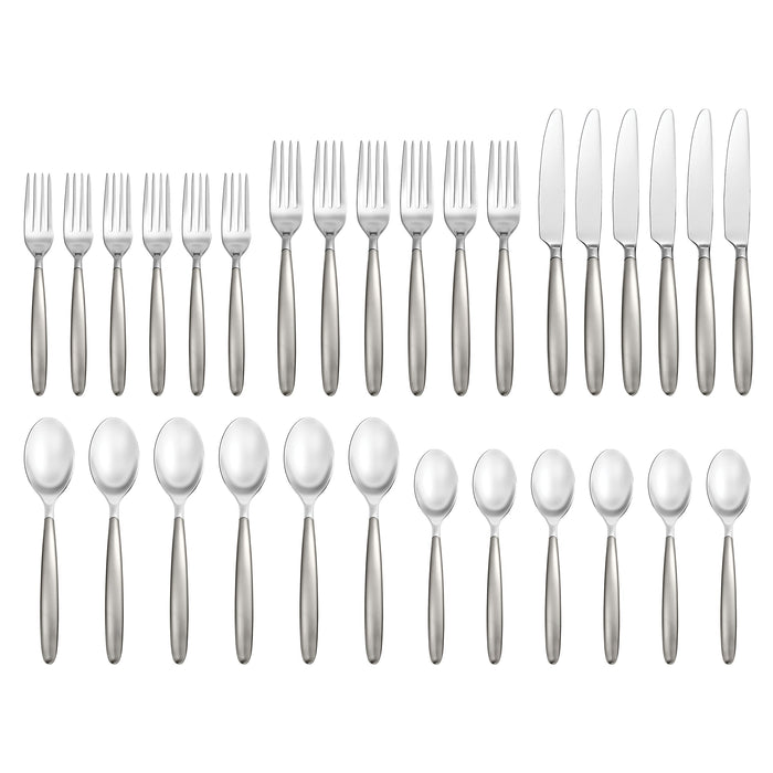 Tidal Frosted 30-Piece Flatware Set