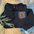 Tigers Mascot Black 1/4 Zip - Adult & Youth Sizes