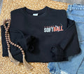 Tigers Softball Black Crewneck - Adult & Youth Sizes