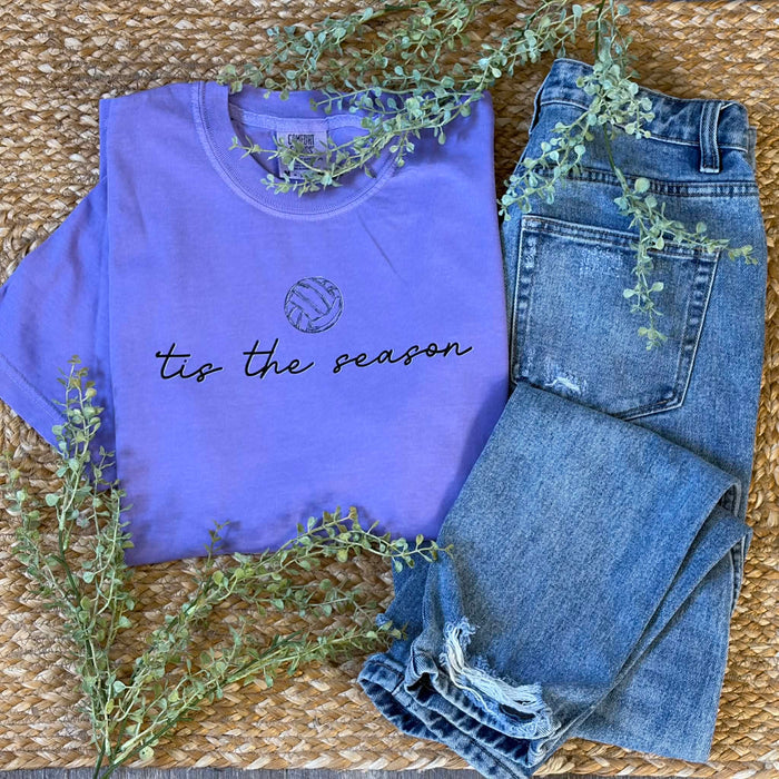 Tis The Season Violet Comfort Colors Tee