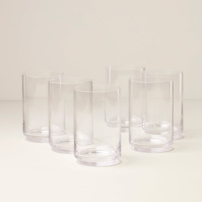 Tuscany Stackable Glass Coolers, Set of 6
