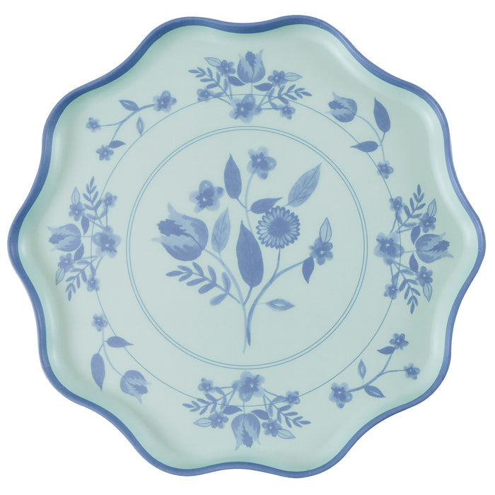 Vintage Botanical Reusable Large Plates, Set of 4