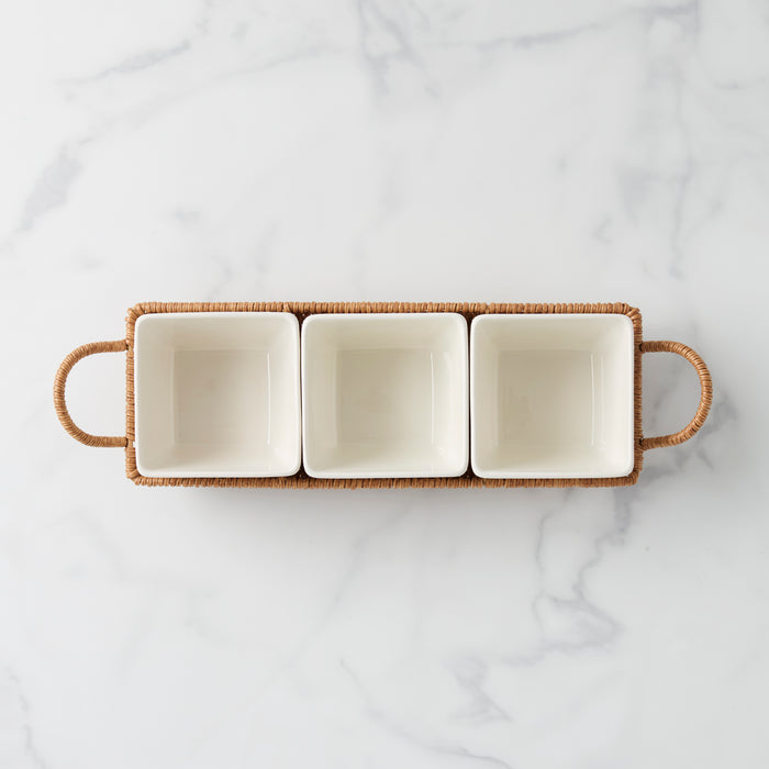 Willow & White, 4-Piece Serving Set