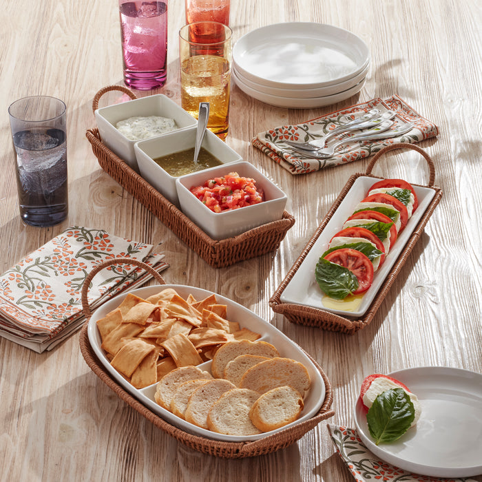 Willow & White, 4-Piece Serving Set