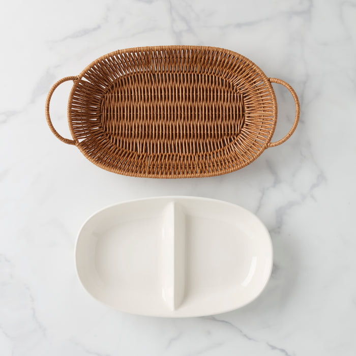Willow & White, Divided Server with Tray